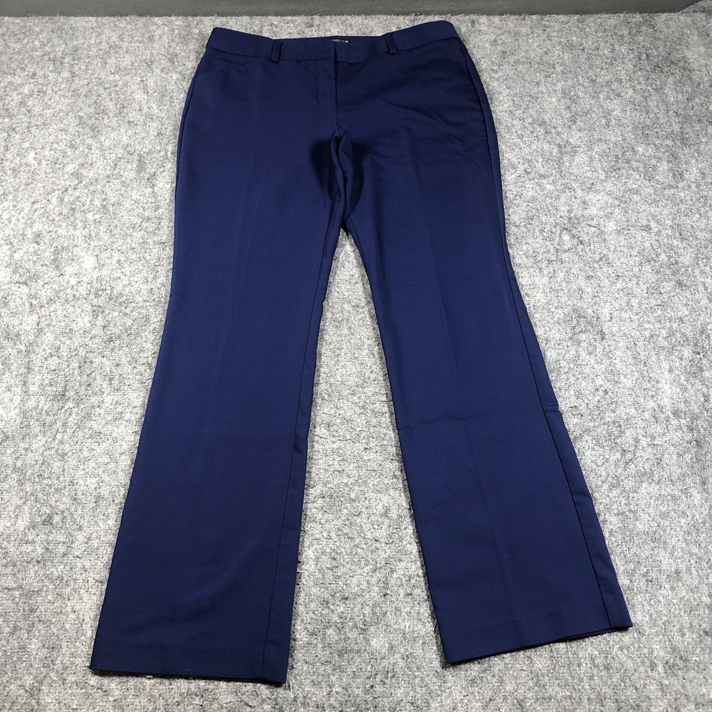 Express Editor Pants Womens 10R Blue Twill Bootcut Stretch Career Work Dress